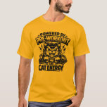 Powered By Pre Workout And Cat Energy T-Shirt<br><div class="desc">Funny cat gym t-shirt for fitness lovers and cat fans.
Tags</div>