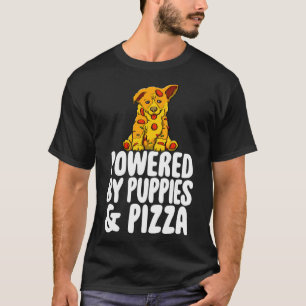 Powered by Puppies & Pizza Funny Women Hunde Liebh T-Shirt