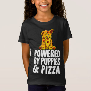 Powered by Puppies & Pizza Funny Women Hunde Liebh T-Shirt