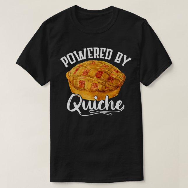 Powered by Quiche Cook  T-Shirt (Design vorne)