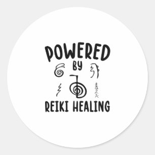 Powered by Reiki Healing   Geschenkideen Runder Aufkleber