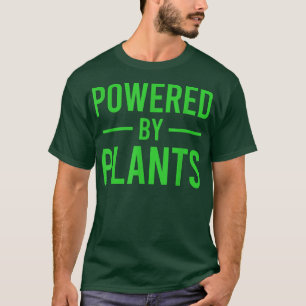 Powered By Setzling Vegetarian Vegan Workout Plant T-Shirt
