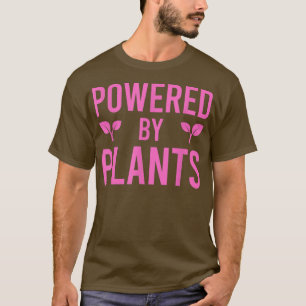Powered By Setzling Vegetarian Vegan Workout Plant T-Shirt