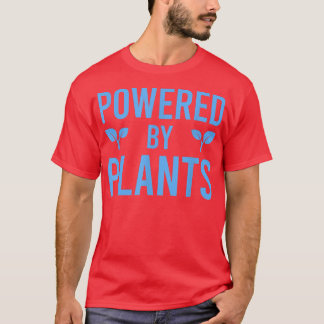 Powered By Setzling Vegetarian Vegan Workout Plant T-Shirt