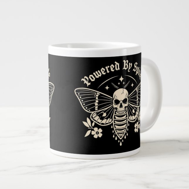 " Powered By Spite " Coffee Mug Jumbo-Tasse (Vorderseite Rechts)