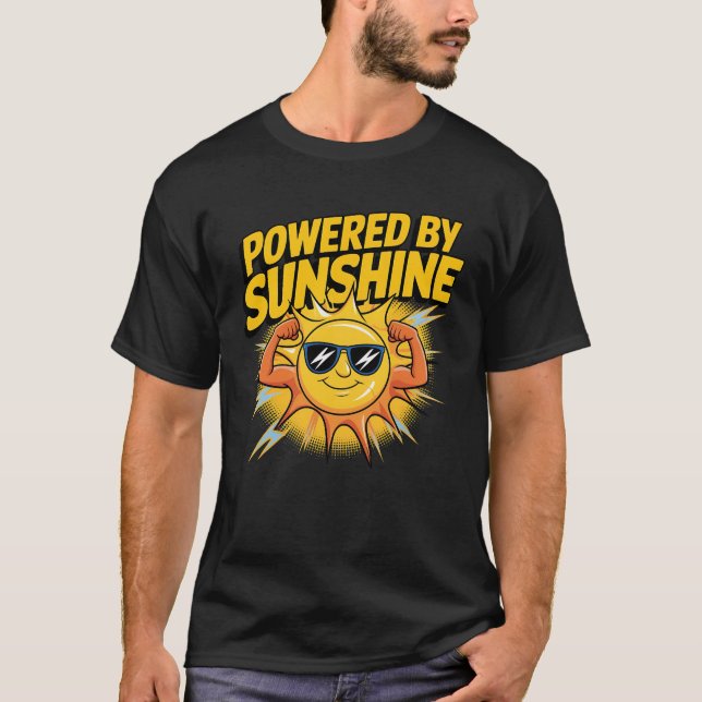 Powered by Sunshine - Öko Friendly T-Shirt (Vorderseite)