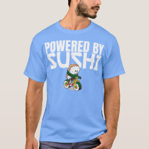 Powered by Sushi Raw Fish Feinschmecker Biker T-Shirt