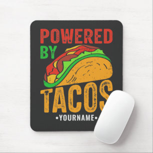 Powered by Tacos Mexican Food Lover Mousepad