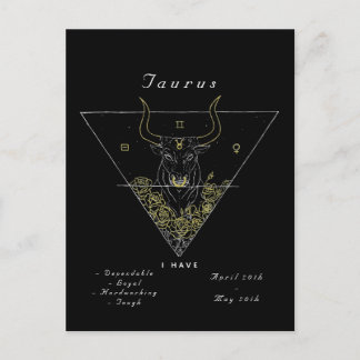 'Powered by Taurus' Postkarte