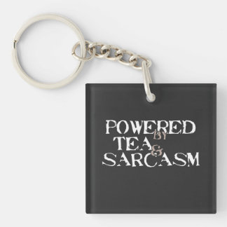 Powered by Tea & Sarcasm Schlüsselanhänger