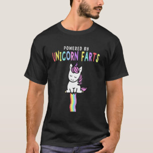Powered by Unicorn Furzen Bright Rainbows Kids Uni T-Shirt