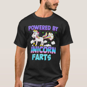 Powered by Unicorn Furzen Unicorn Geschenk T-Shirt