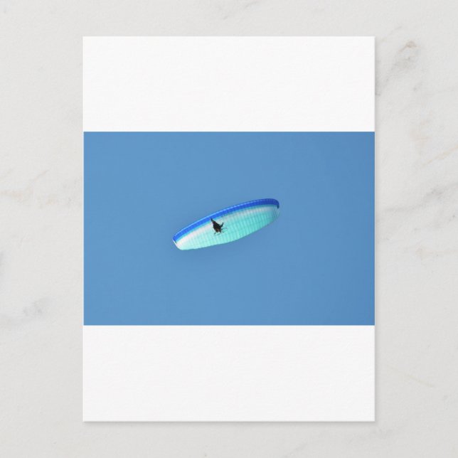 Powered Para Glider Postkarte (Vorderseite)