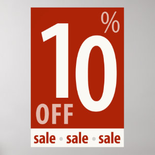 Powerful 10% OFF Sale - Retail Sales Poster