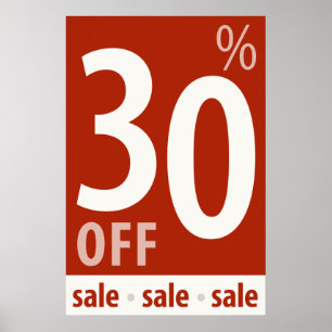 Powerful 30% OFF Sale - Retail Sales Poster