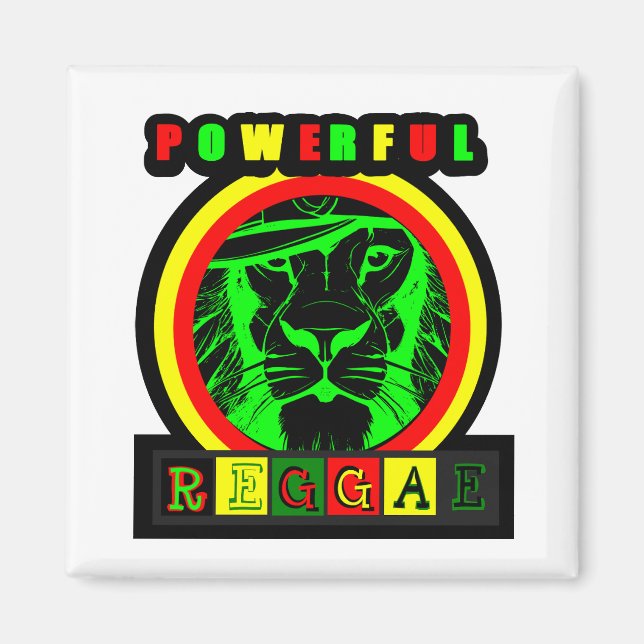 Powerful Reggae Magnet (Vorne)