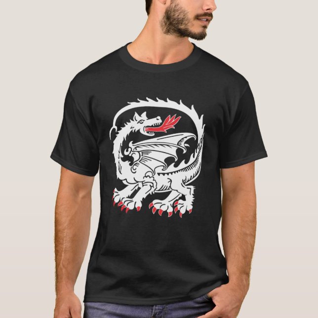 POWERFUL WHITE DRAGON T-Shirt (Vorderseite)