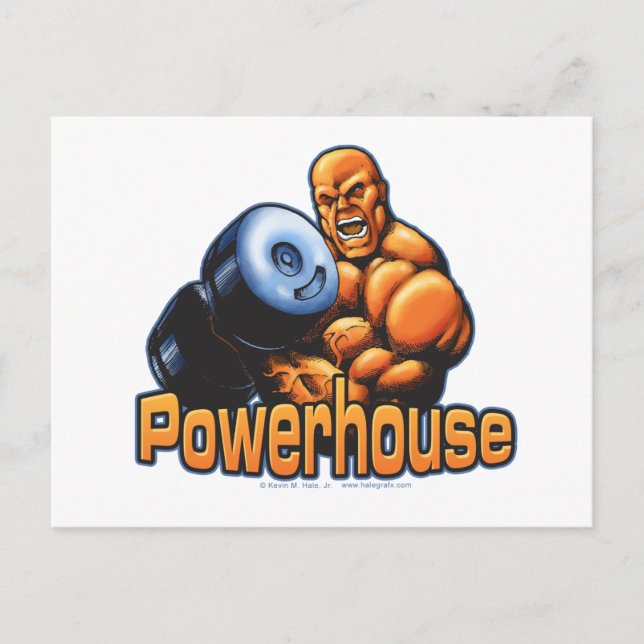 Powerhouse Curl Postkarte (Vorderseite)