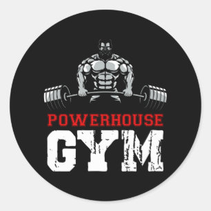 Powerhouse Gym Runder Aufkleber