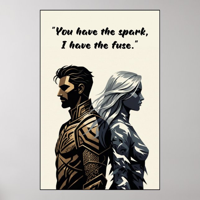 Powerless Book Quote Poster (Vorne)