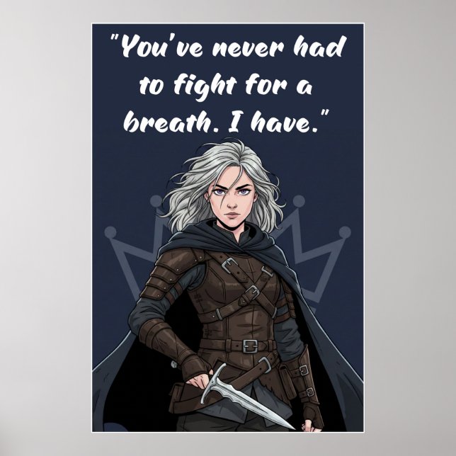 Powerless Book Quote Poster (Vorne)