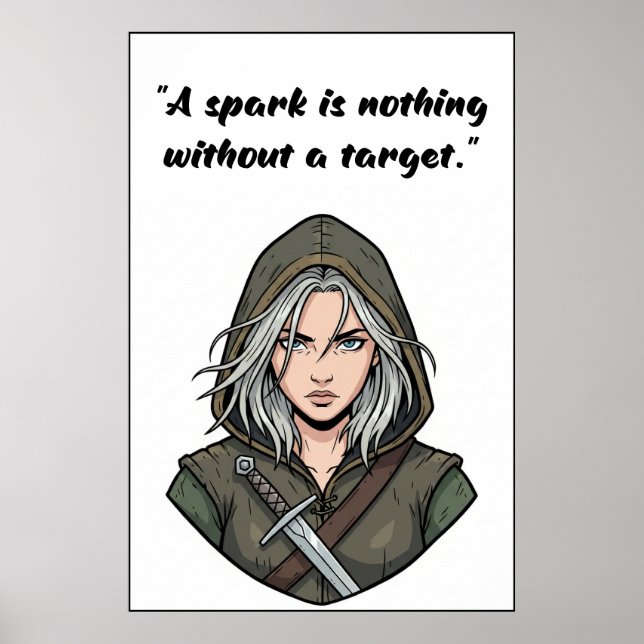 Powerless Book Quote Poster (Vorne)