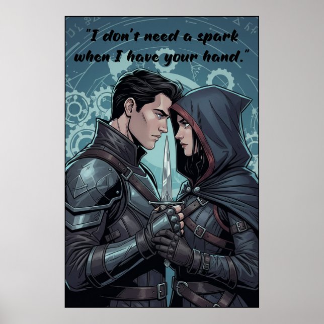 Powerless Book Quote Poster (Vorne)