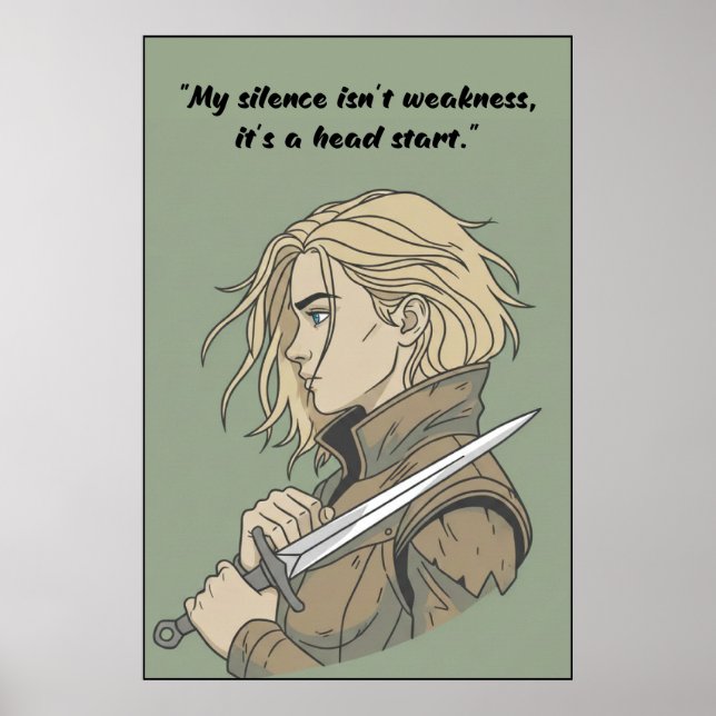 Powerless Book Quote Poster (Vorne)