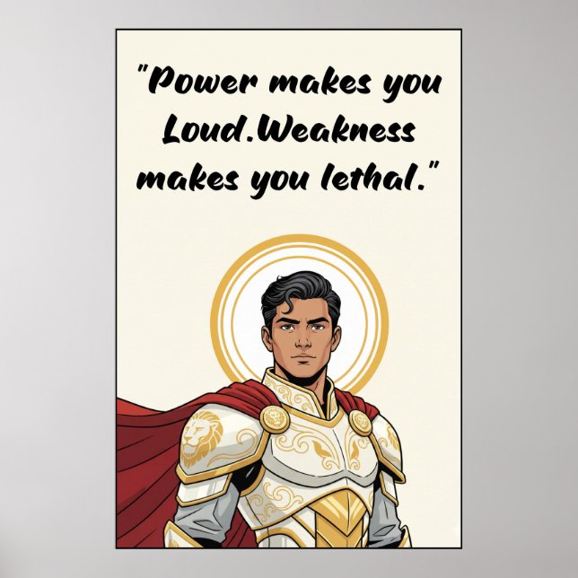 Powerless Book Quote Poster (Vorne)