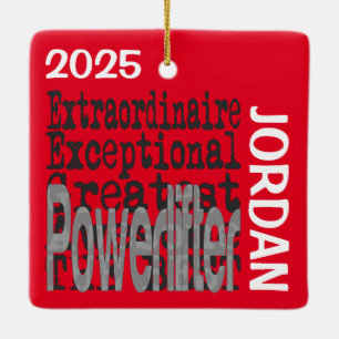 Powerlifter Extraordinator Keramikornament