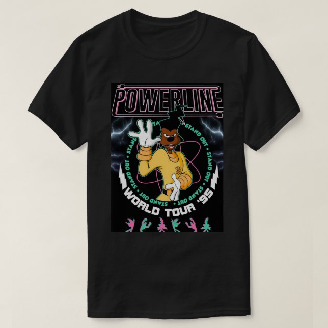 Powerline-Stil! Klassischer T - Shirt (Design vorne)