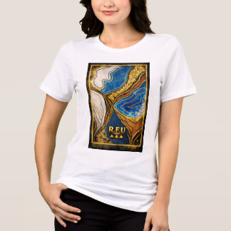 PowerOf3Brand Abstract Street Art T-Shirt Tri-Blend Shirt