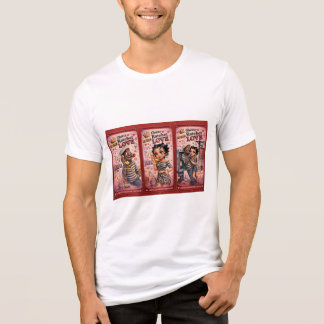 PowerOf3Brand Triple Vision Rot Panel Grafik T-Shi Tri-Blend Shirt