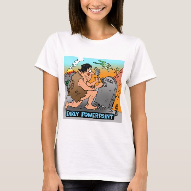 PowerPoint-Cartoon-Geschenkartikel T-Shirt (Vorderseite)