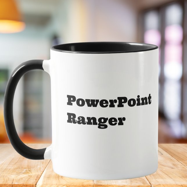 PowerPoint Ranger, Coworker Funny Zitat Tasse (Von Creator hochgeladen)