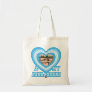 PowerPuff Dingus Blue Heart - FREUNDIN Tragetasche