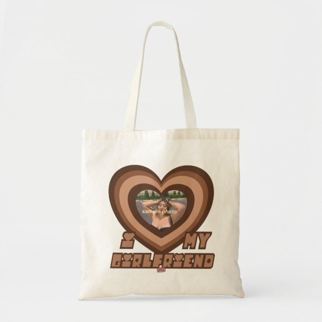 PowerPuff Dingus Brown Heart - GIRLFRIEND Tragetasche (Vorne)
