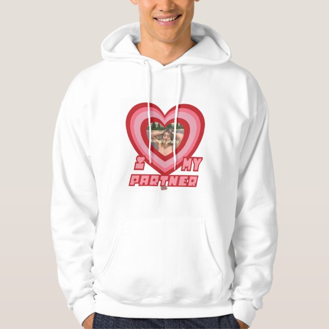 PowerPuff Dingus Herz - PARTNER Hoodie (Vorderseite)