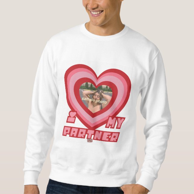 PowerPuff Dingus Herz - PARTNER Sweatshirt (Vorderseite)