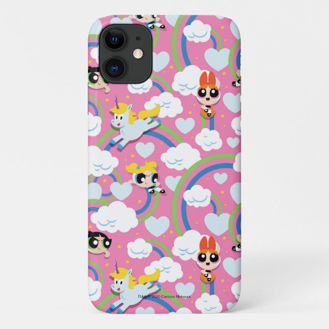Powerpuff Girls & Donny Rainbow Pattern Case-Mate iPhone Hülle (Rückseite)
