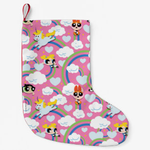 Powerpuff Girls & Donny Rainbow Pattern Kleiner Weihnachtsstrumpf