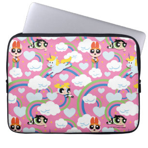 Powerpuff Girls & Donny Rainbow Pattern Laptopschutzhülle