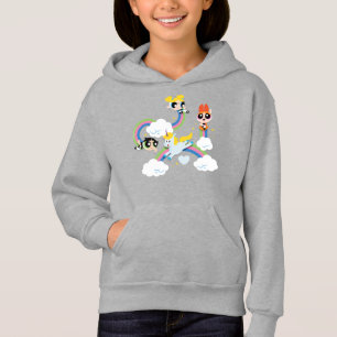 Powerpuff Girls & Donny Regenbogenmuster Hoodie