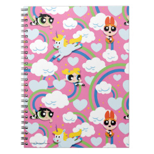 Powerpuff Girls & Donny Regenbogenmuster Notizblock