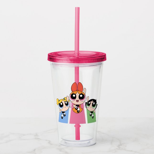 Powerpuff Girls Fly High Acryltrinkbecher (Vorderseite)