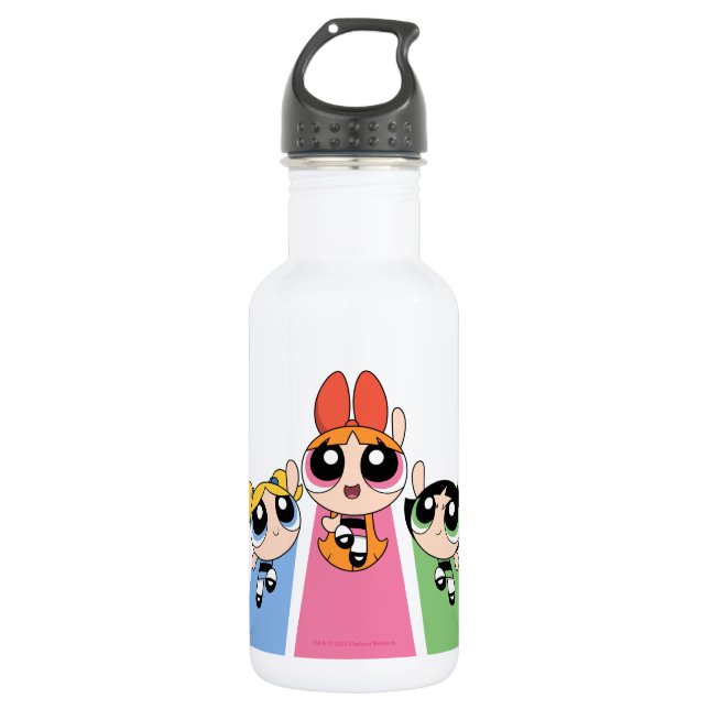 Powerpuff Girls Fly High Edelstahlflasche (Vorderseite)