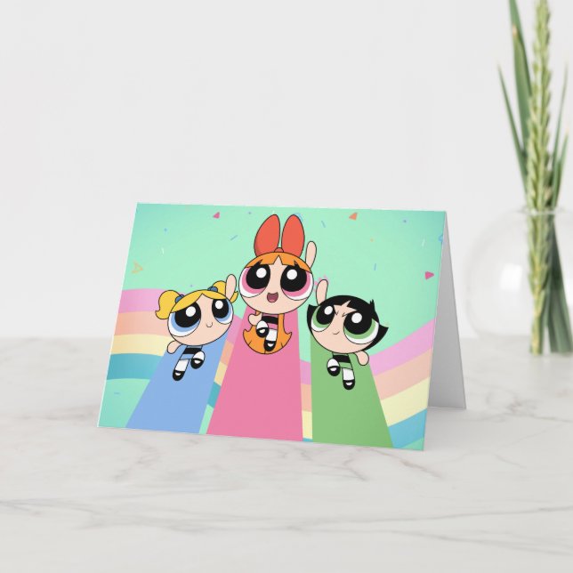 Powerpuff Girls Fly High Karte (Vorderseite)