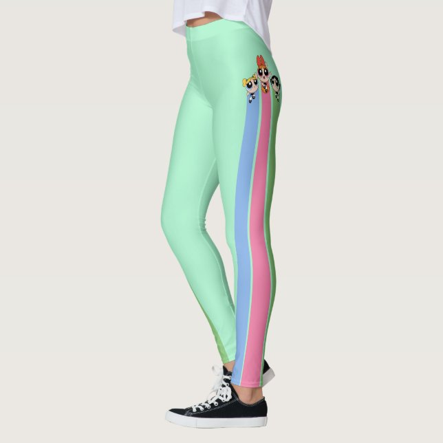 Powerpuff Girls Fly High Leggings (Links)