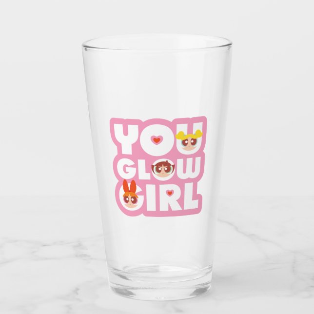 Powerpuff Girls: Glow Girl Glas (Vorderseite)
