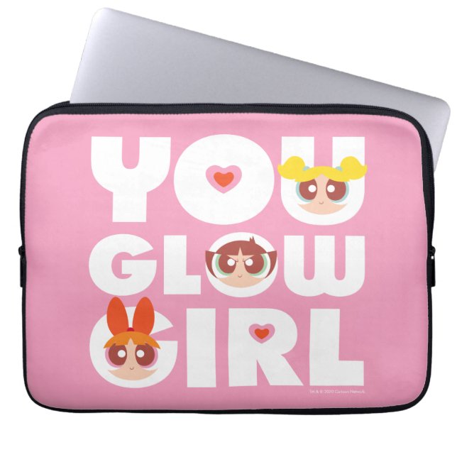 Powerpuff Girls: Ihr Glow Girl Laptopschutzhülle (Vorderseite)